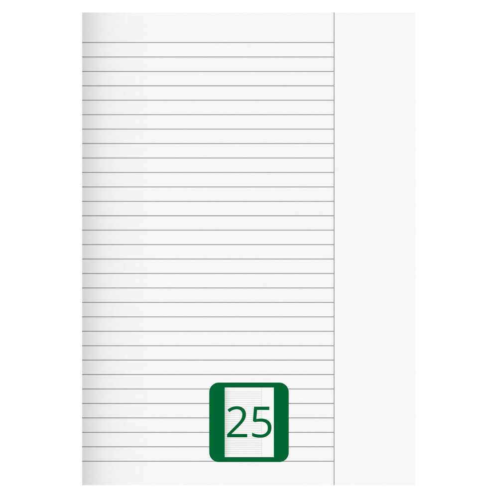 A4 Heft, Lineatur 25