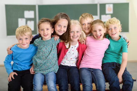 Schüler haben Spaß am Unterricht