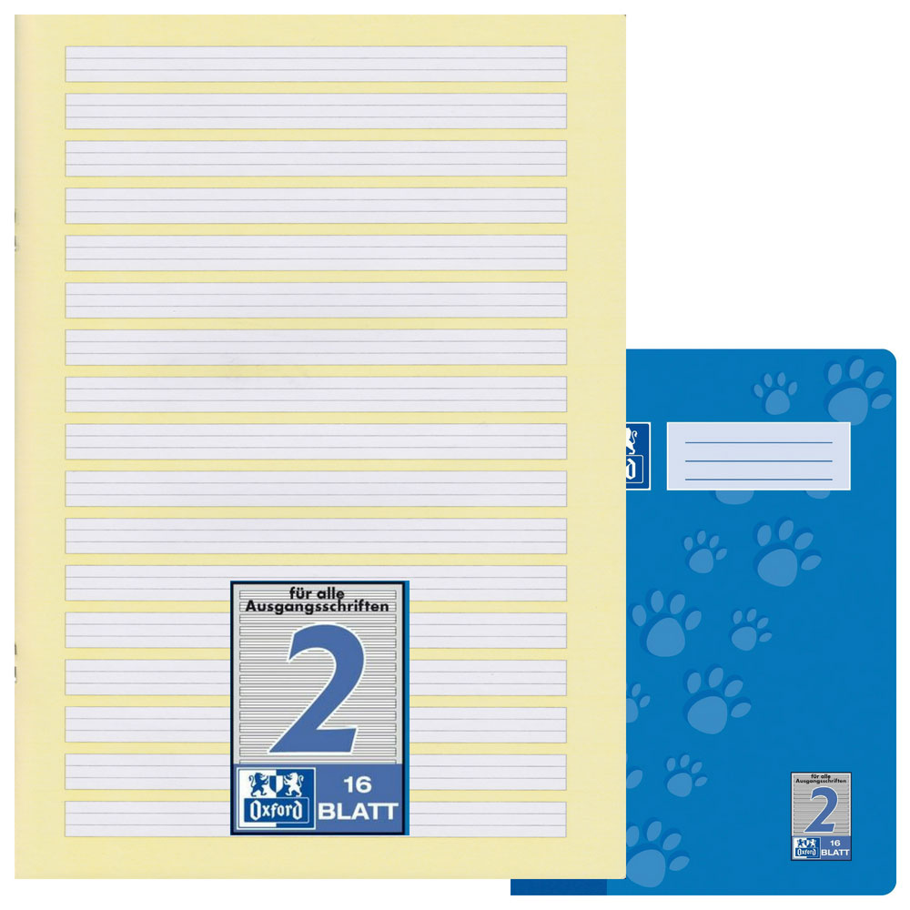 Oxford Schulheft A4, Lineatur 2
