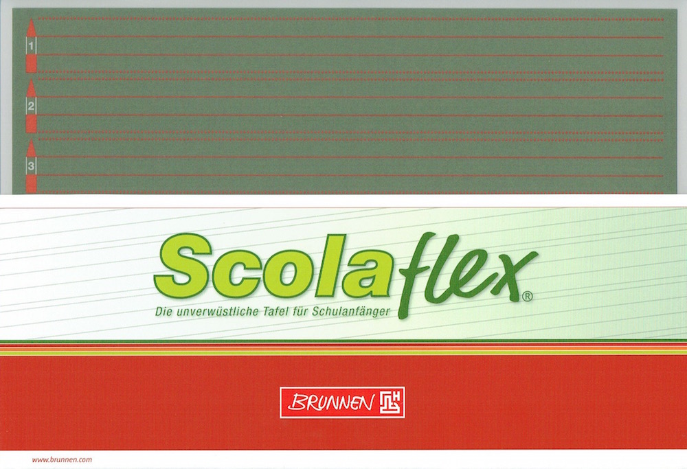 Scolaflextafel Lineatur 0+7, mit Lernhaus