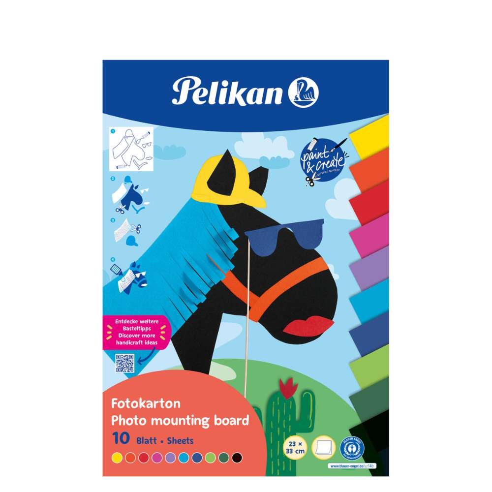 Pelikan Fotokarton, 23x33 cm, 10 Blatt