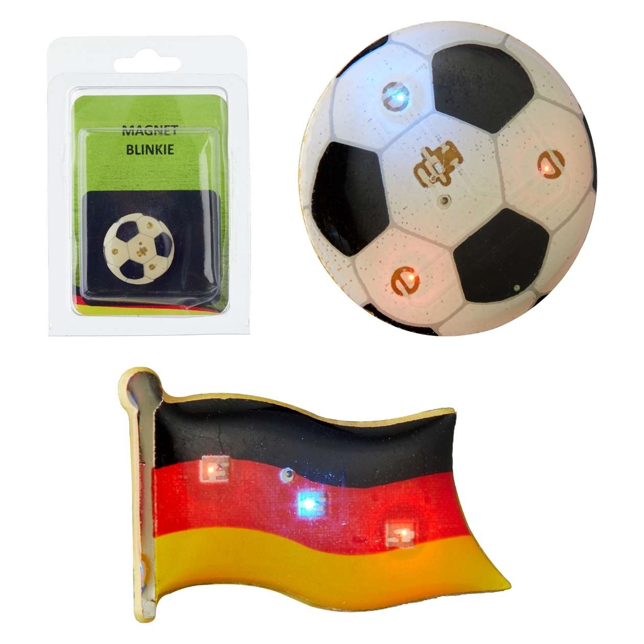 LED Blinkie Fußball, sortiert