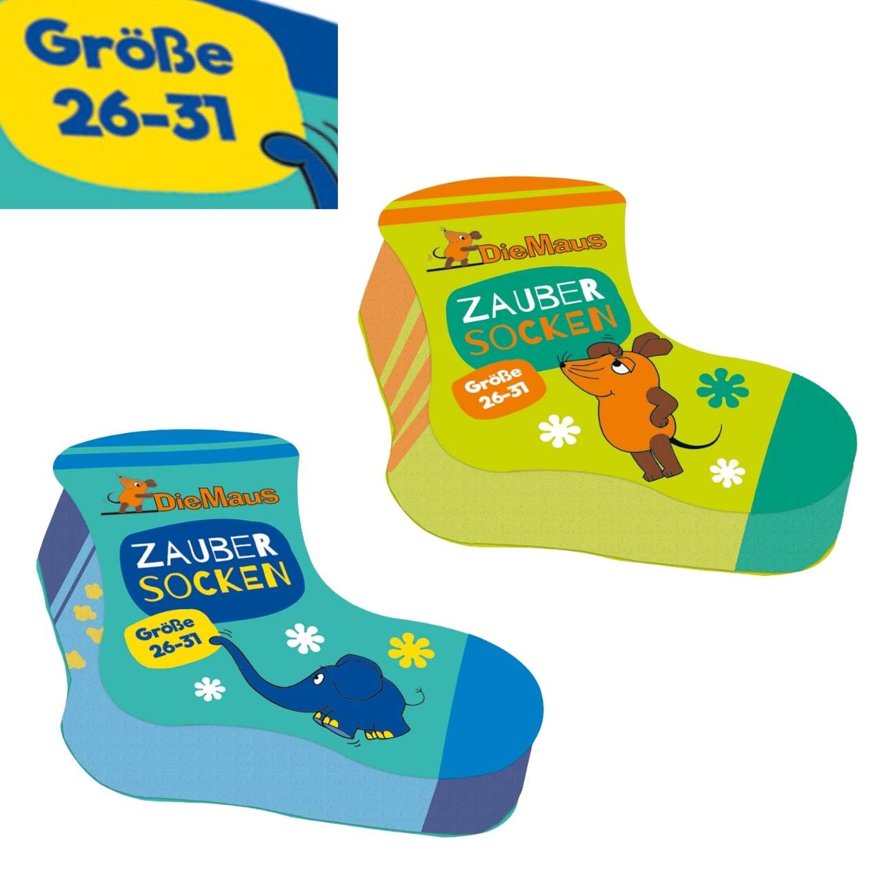 DIE MAUS Zaubersocken, Größe 26-31, sortiert