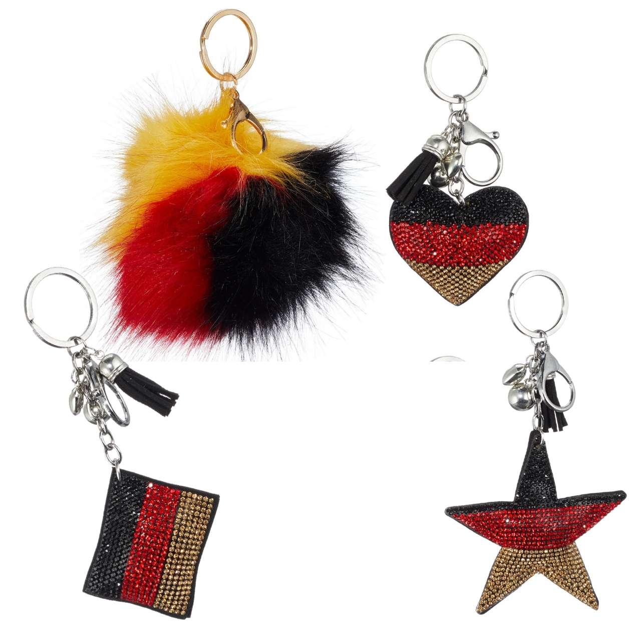 Deutschland Schlüsselanhänger, sortiert