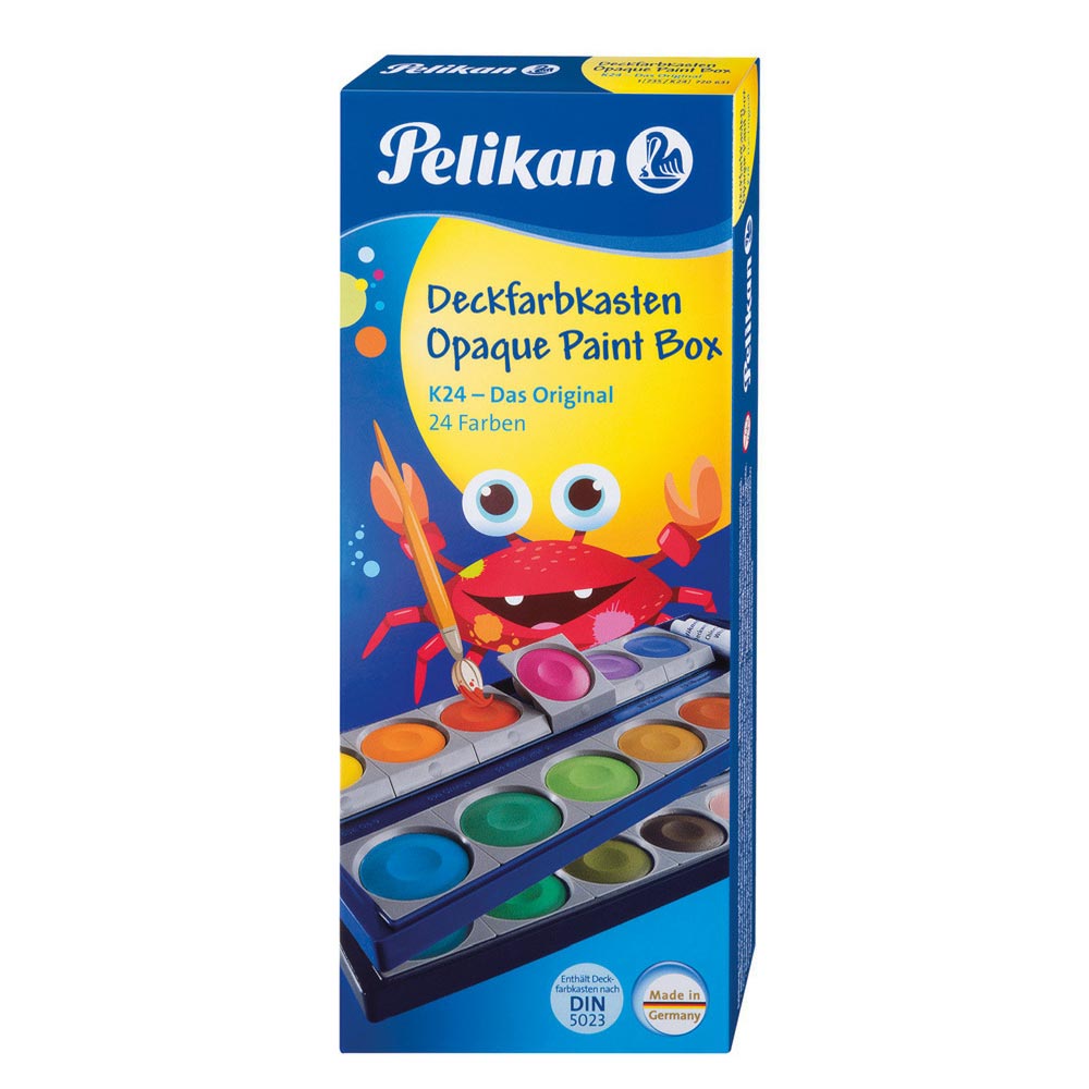 Pelikan Farbkasten 24 Farben + Deckweiß