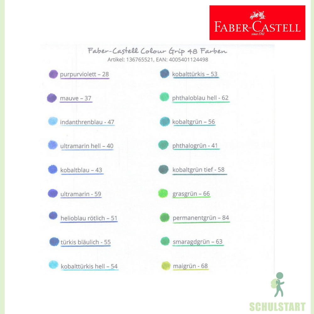 Faber-Castell Colour Grip Buntstifte, 48er Pack