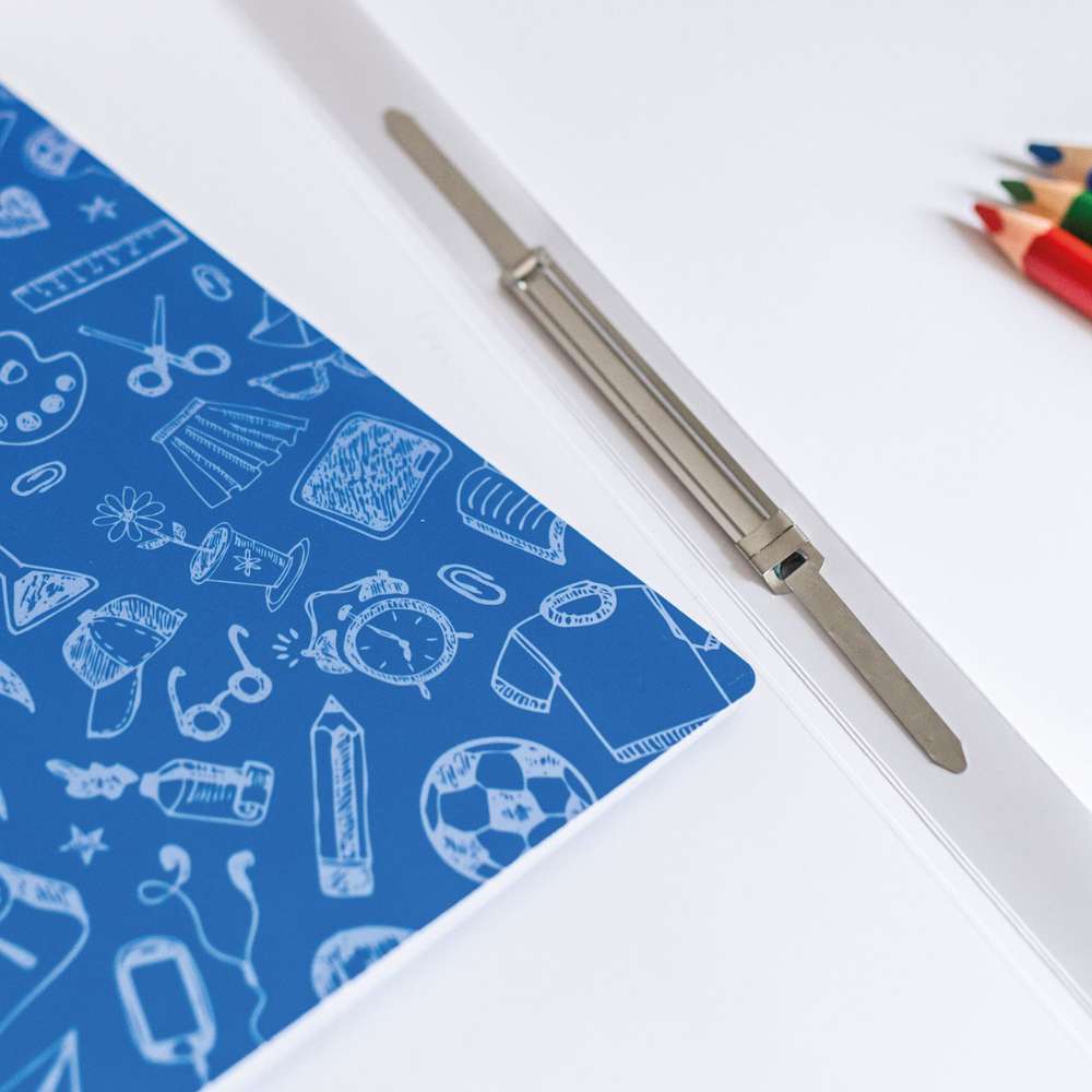 8er Schnellhefter-Set mit Motiv Scribble, Karton