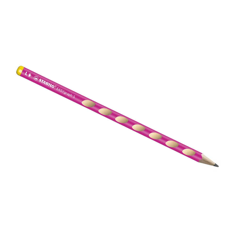 Stabilo Bleistift EASYgraph HB dünn, pink für Linkshänder
