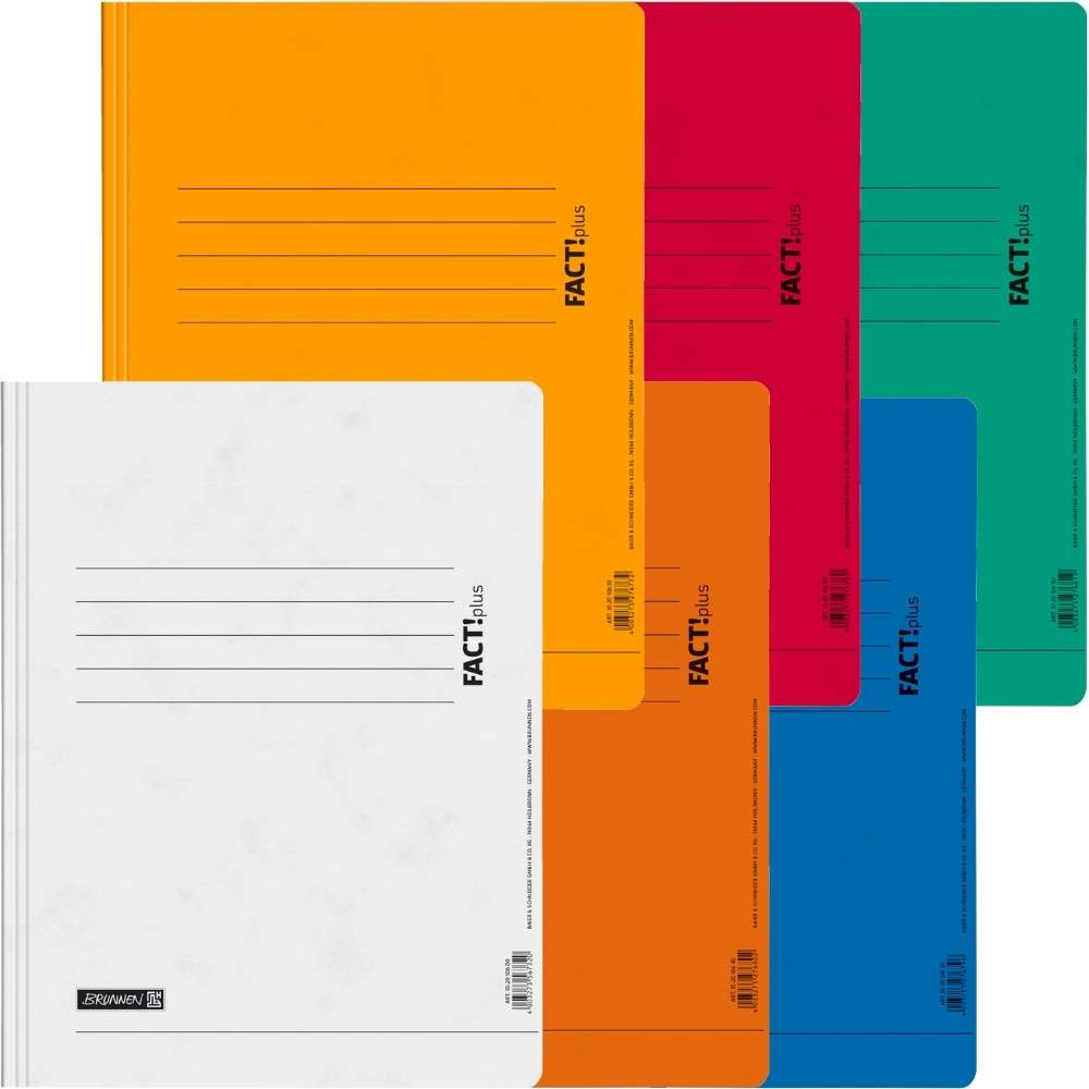6 Pappschnellhefter Brunnen Fact!plus