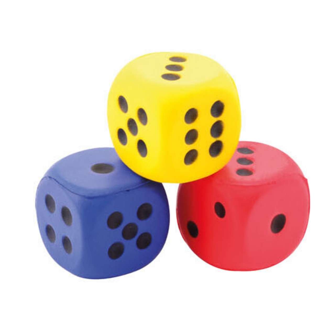 Softwürfel sortiert, 4 cm