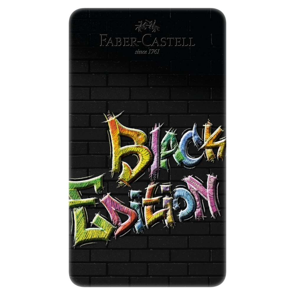 Faber-Castell Black Edition Metalletui, 12 Buntstifte