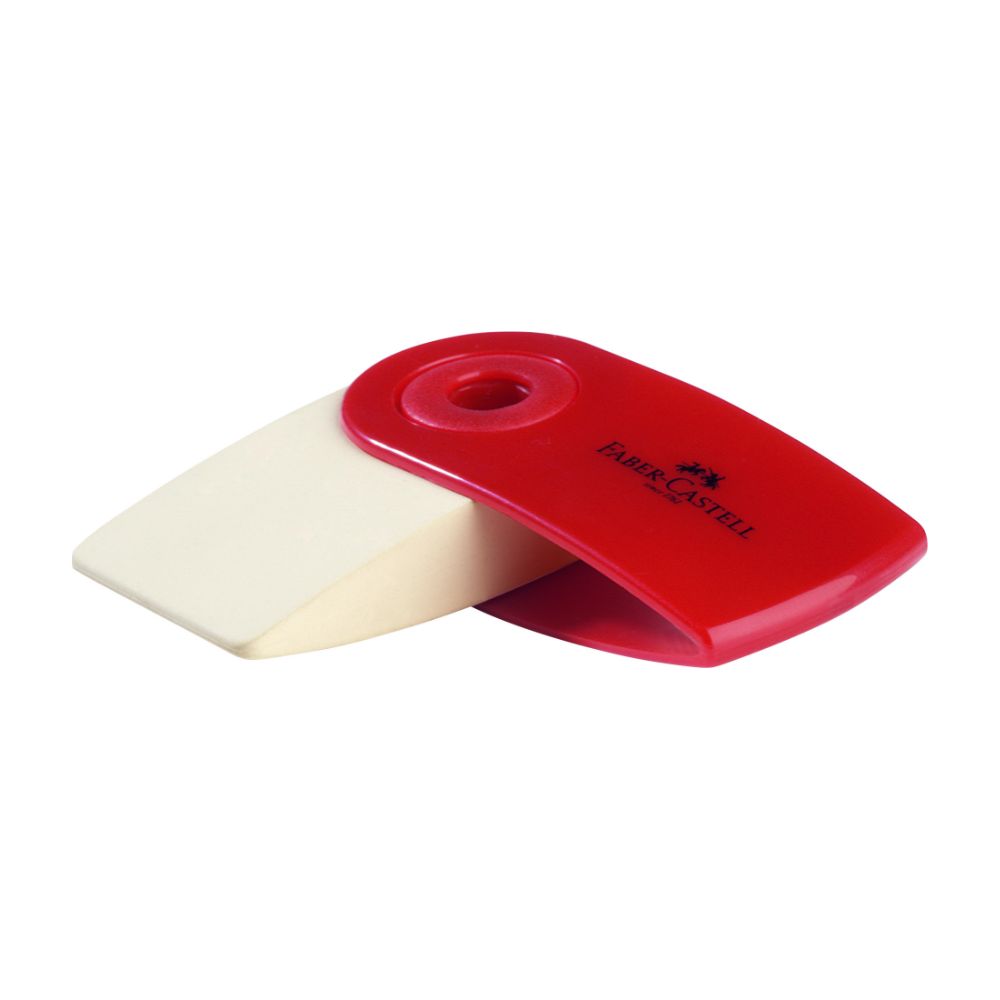 AKTION: Grip Bleistiftset mit Radierer, rot, Faber-Castell