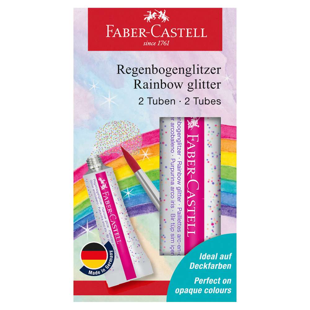 Glitzer Regenbogen, 2x 12 ml