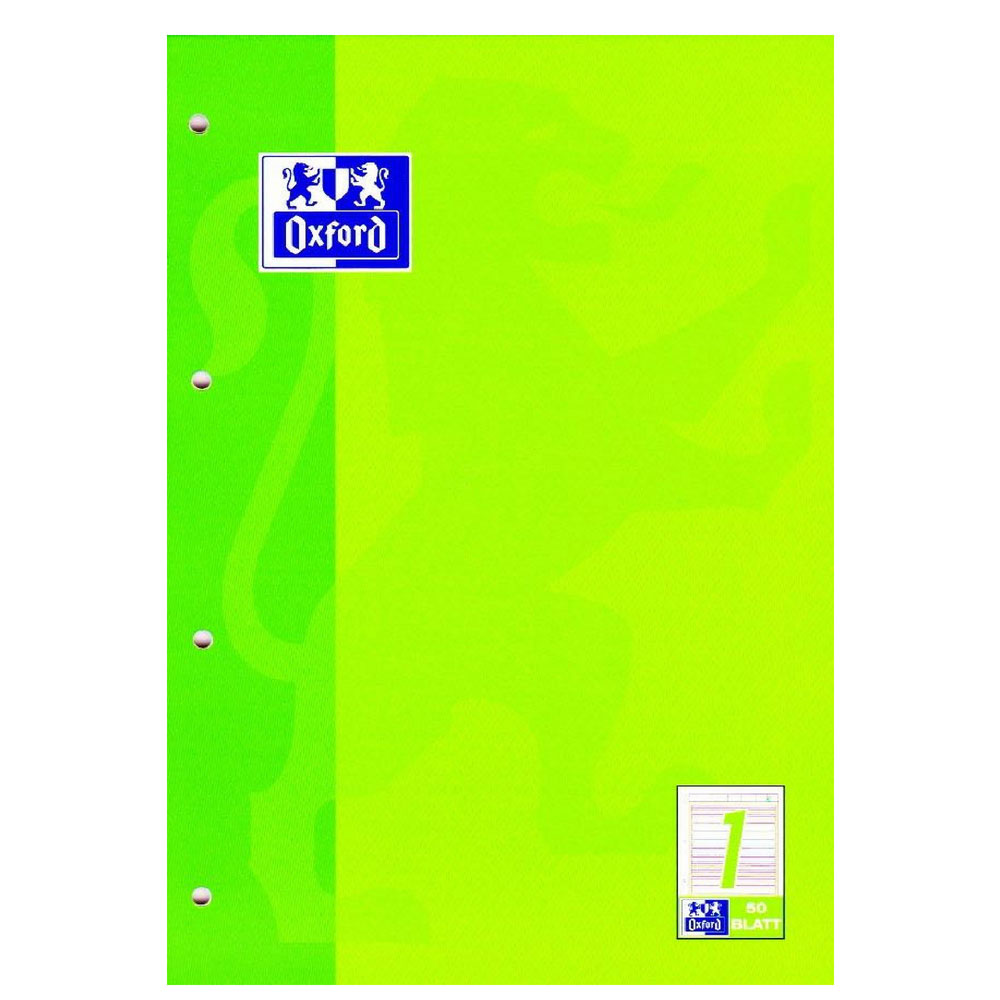 Arbeitsblock Oxford A4, Lineatur 1