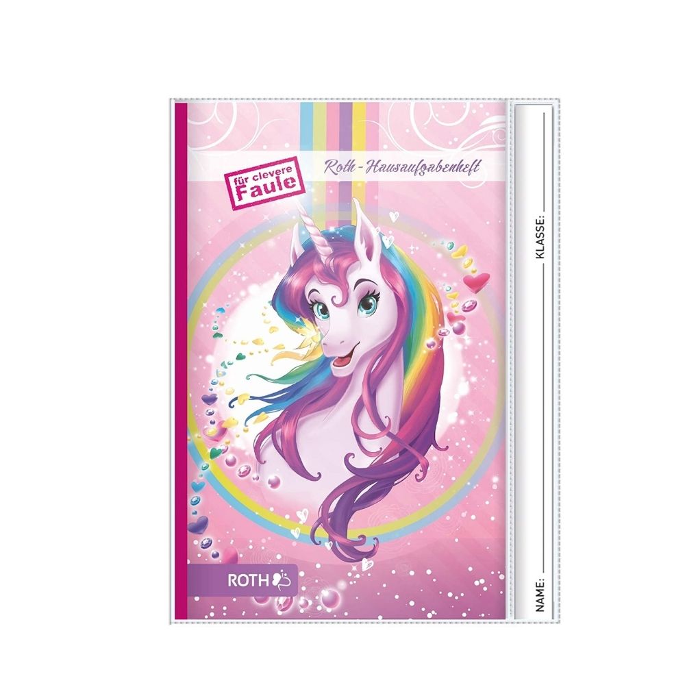 Hausaufgabenheft für clevere Faule, Einhornportrait