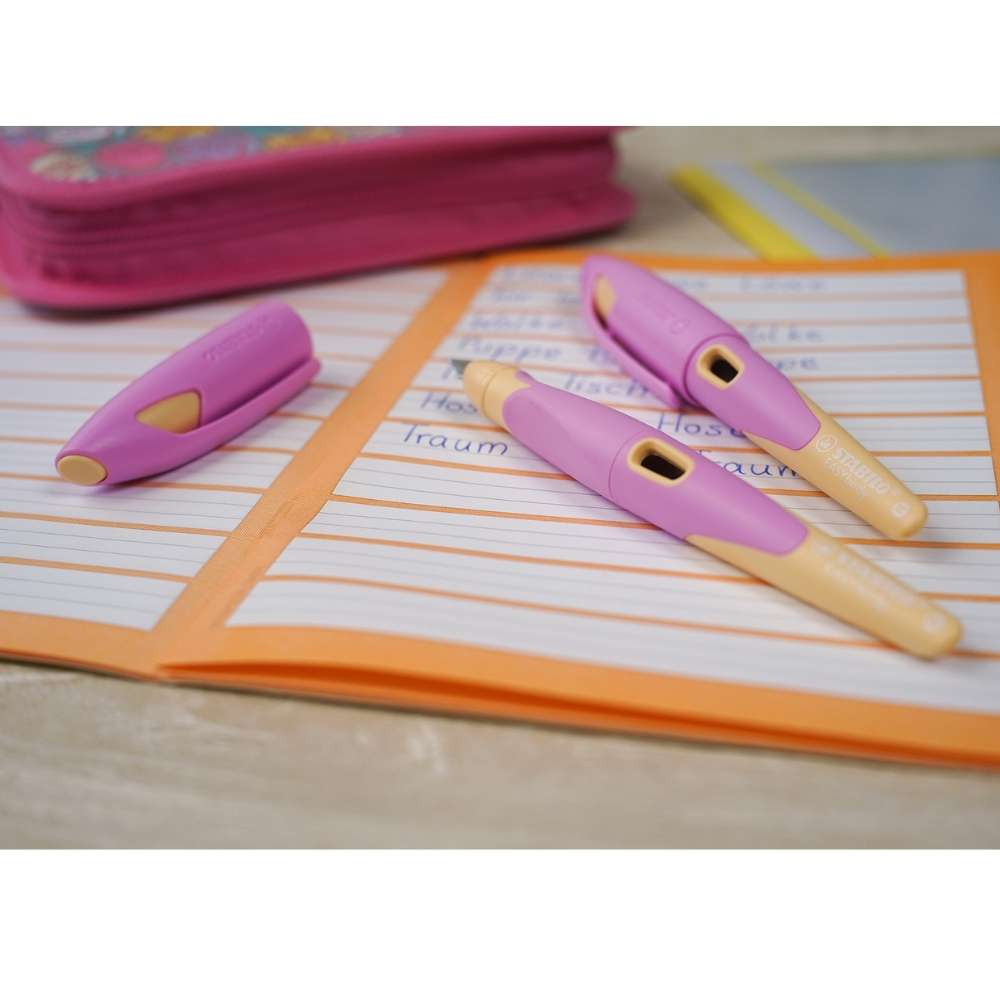 Stabilo EASYbirdy Rechtshänder, Feder A, soft pink/apricot