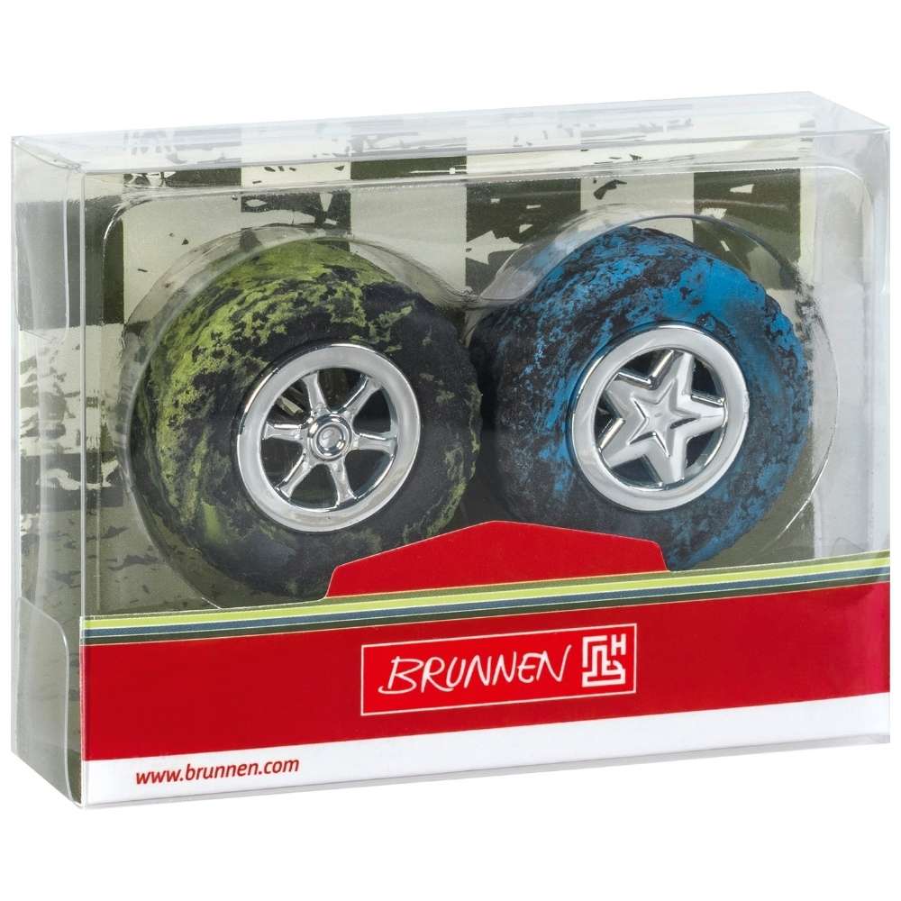 Brunnen Radiergummi, Fast Wheels, 3D Autoreifen