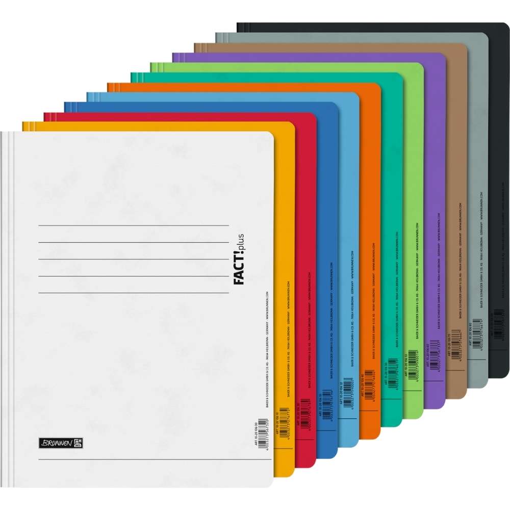 12 Pappschnellhefter Brunnen Fact!plus