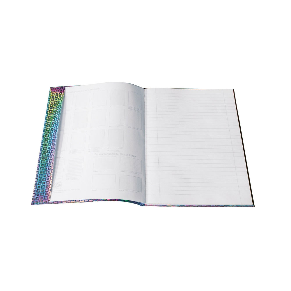 Glamour Heftschoner A5, silber