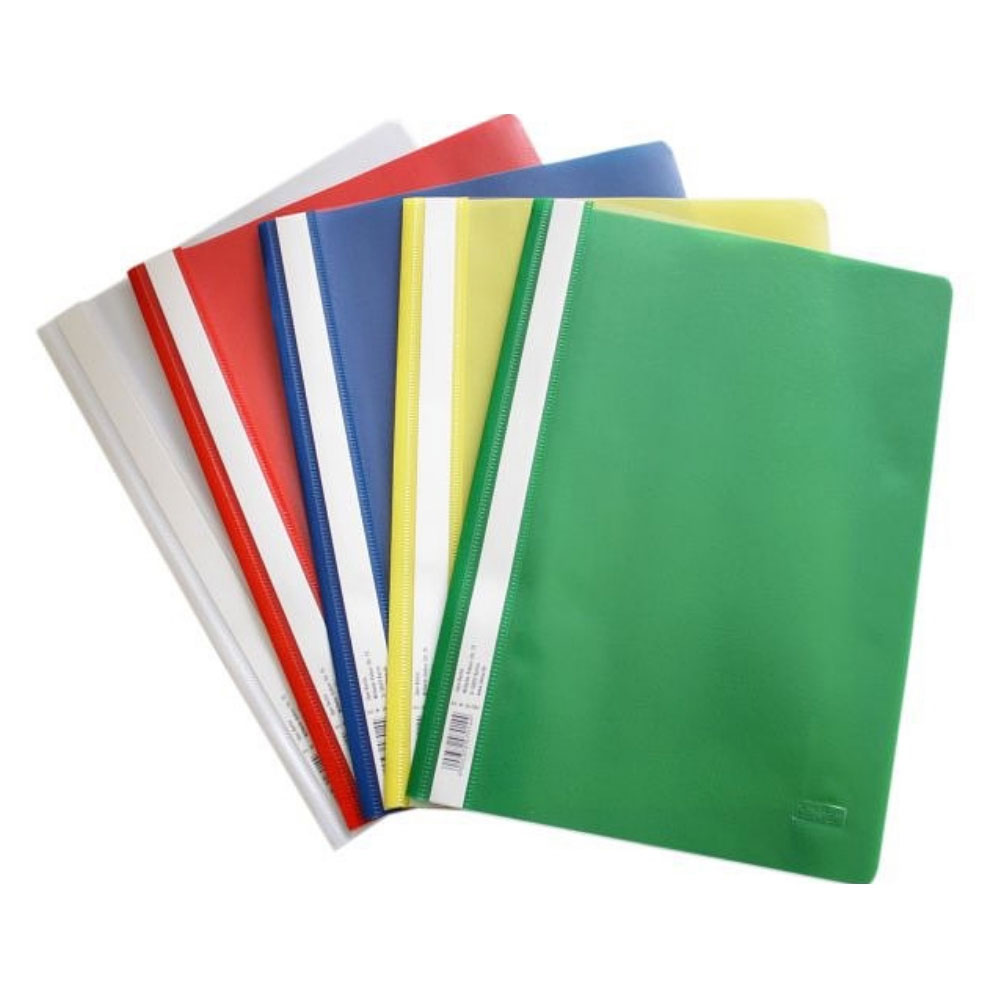 10 Plastikschnellhefter, 2 x 5 Farben