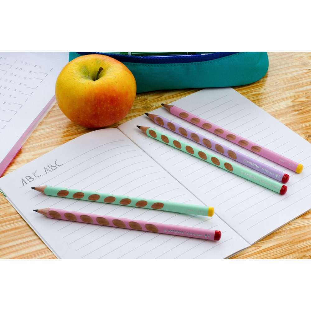 Linkshänder Bleistift Stabilo EASYgraph HB, pastellrosa