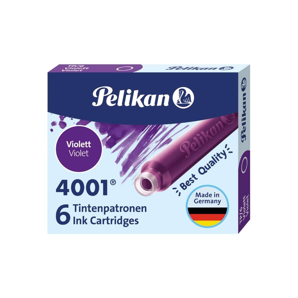 Pelikan Tintenpatronen, 6 Stück, violett