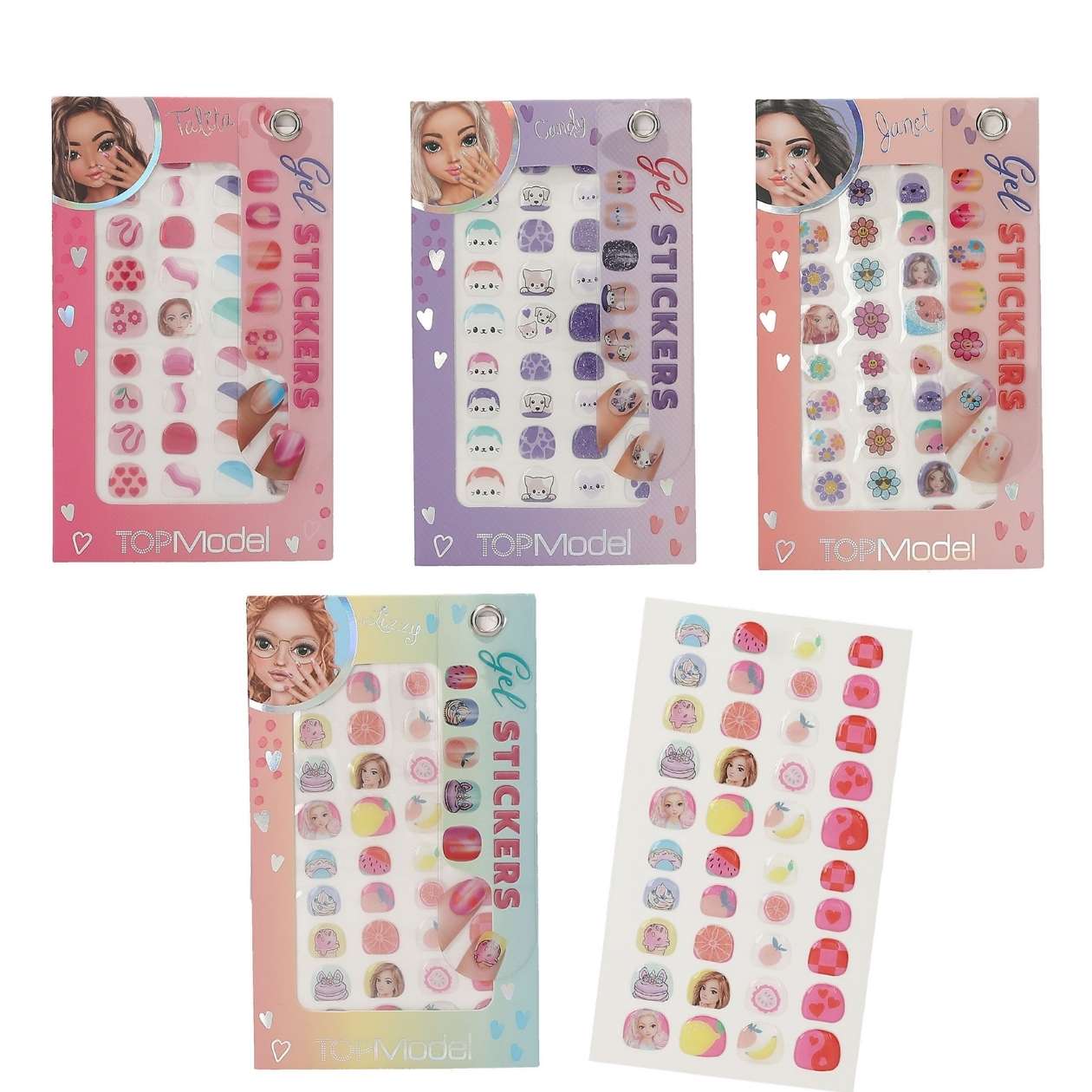 1x Gel Nagelsticker TOPModel Beauty & Me, sortiert