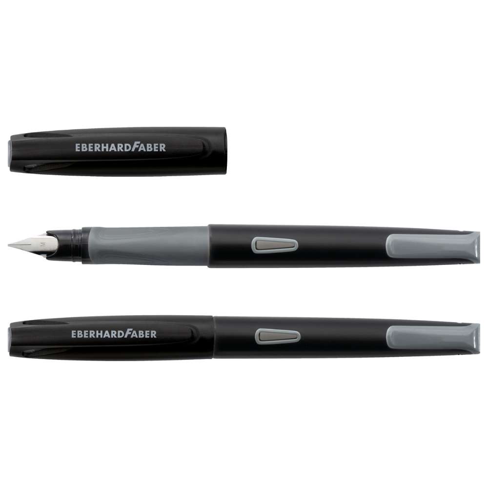 Nxt-pen Füller-Set, Feder M, schwarz/grau