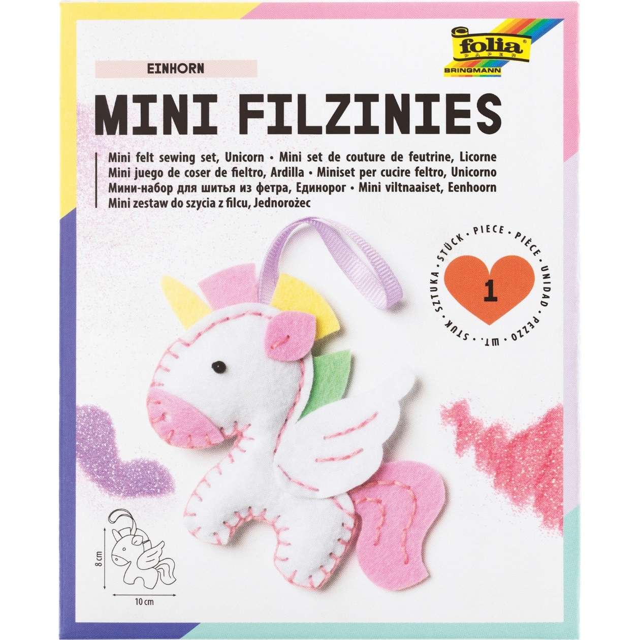 Mini Filzinies, Einhorn