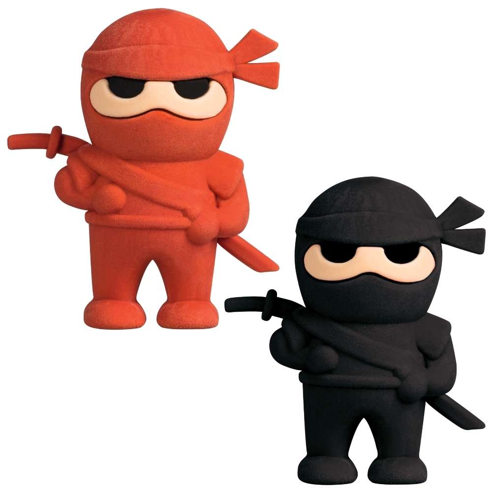 Brunnen Radiergummi Ninja Power, 2er Set