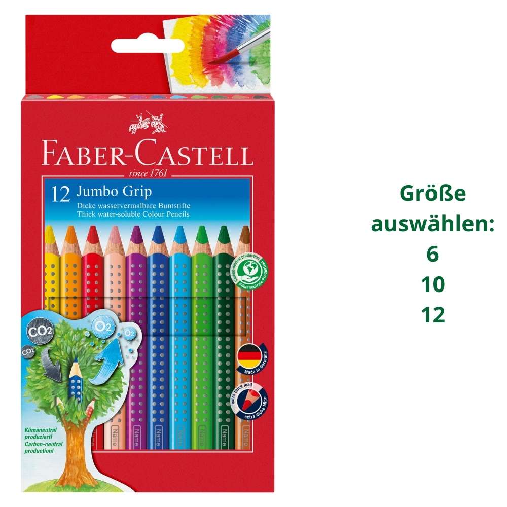 Faber-Castell Jumbo Grip Buntstifte, verschiedene Größen