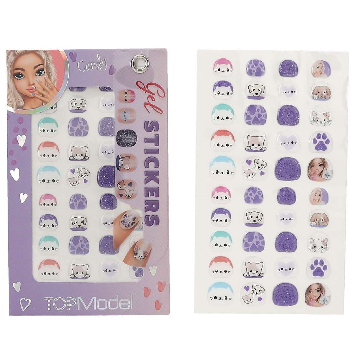 1x Gel Nagelsticker TOPModel Beauty & Me, sortiert