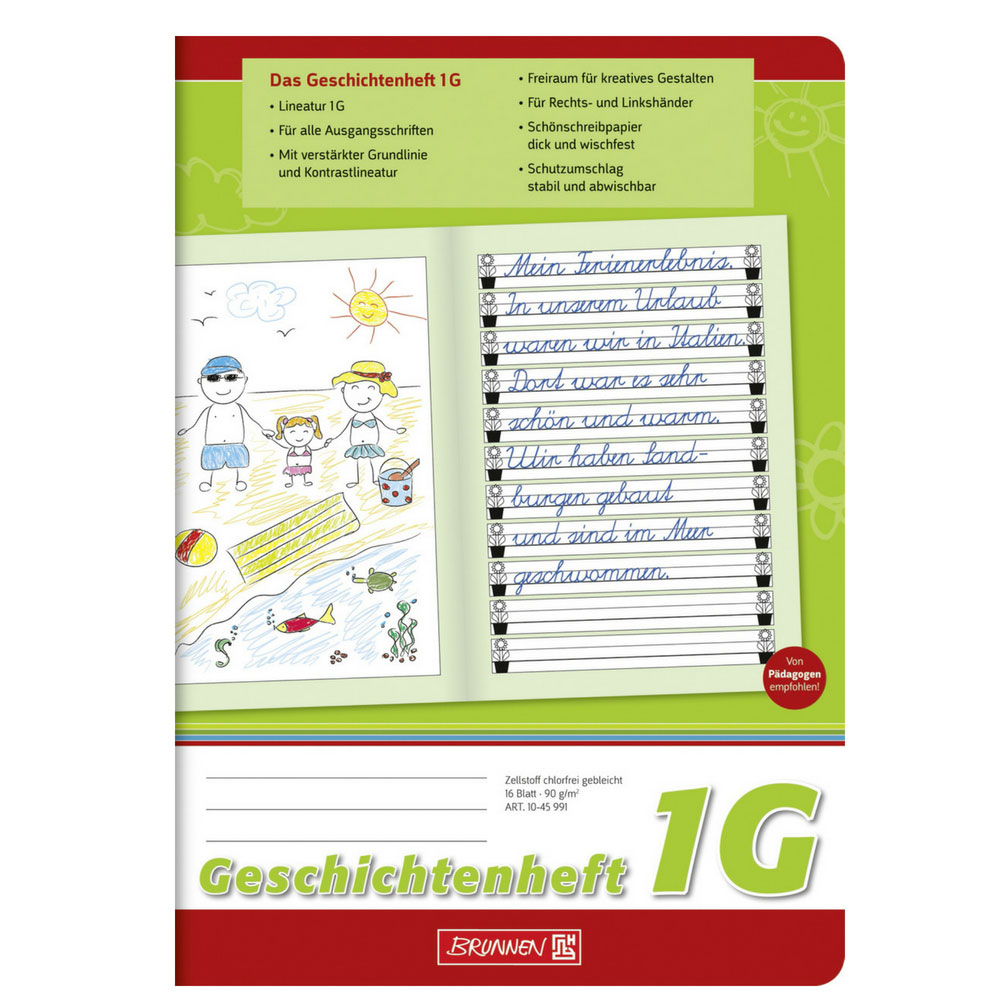 Geschichtenheft A4 Brunnen, 1G