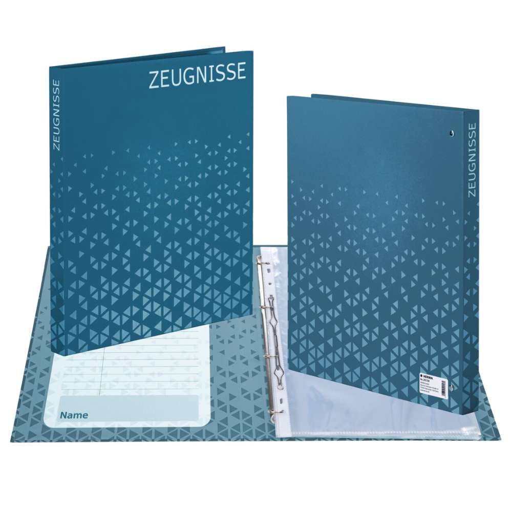 Herma Zeugnisringbuch, blau