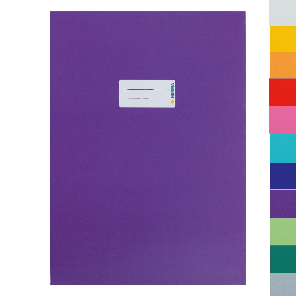 Karton Heftumschlag A4, Herma, verschiedene Farben