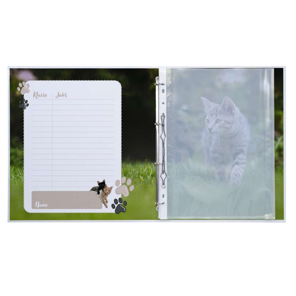 Zeugnisringbuch Katze Herma A4