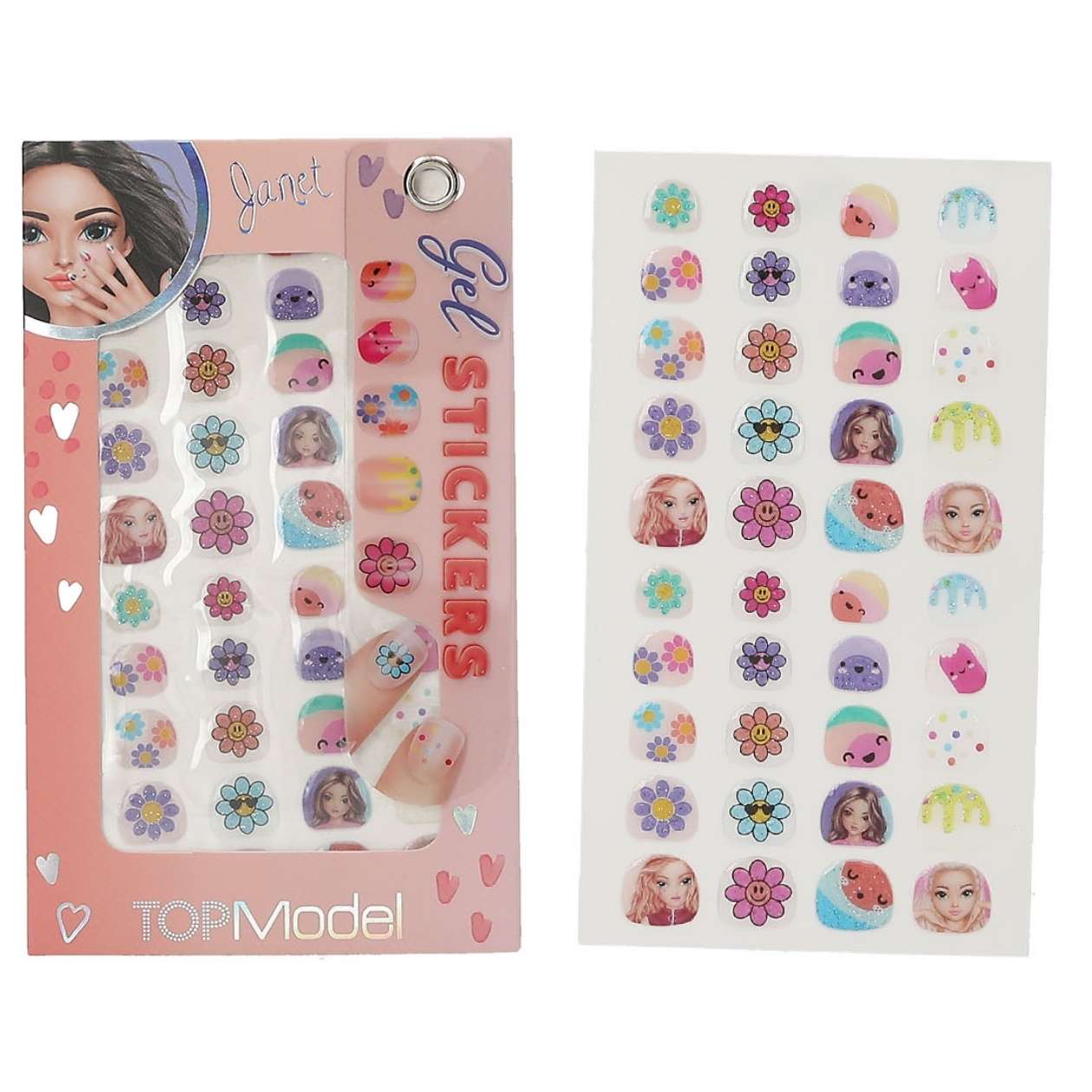 1x Gel Nagelsticker TOPModel Beauty & Me, sortiert