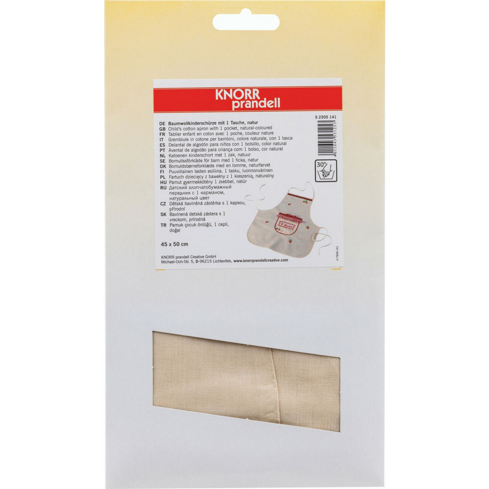 Schürze zum Bemalen, natur