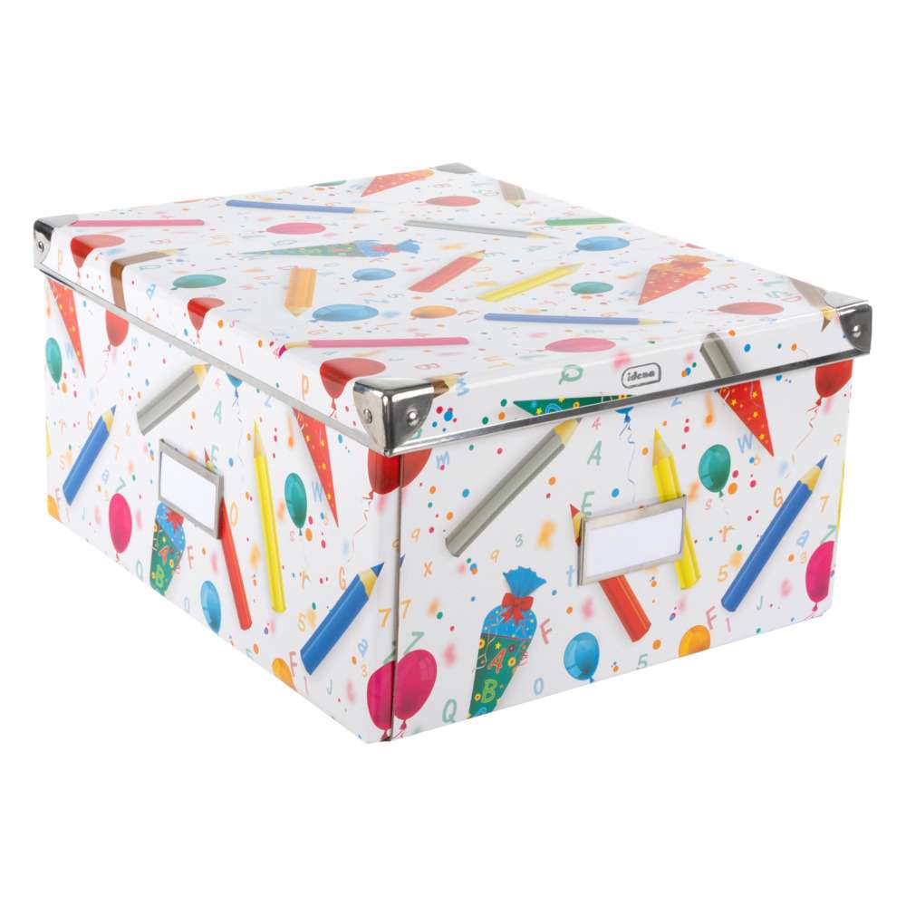 Aufbewahrungsbox Schule mit Deckel