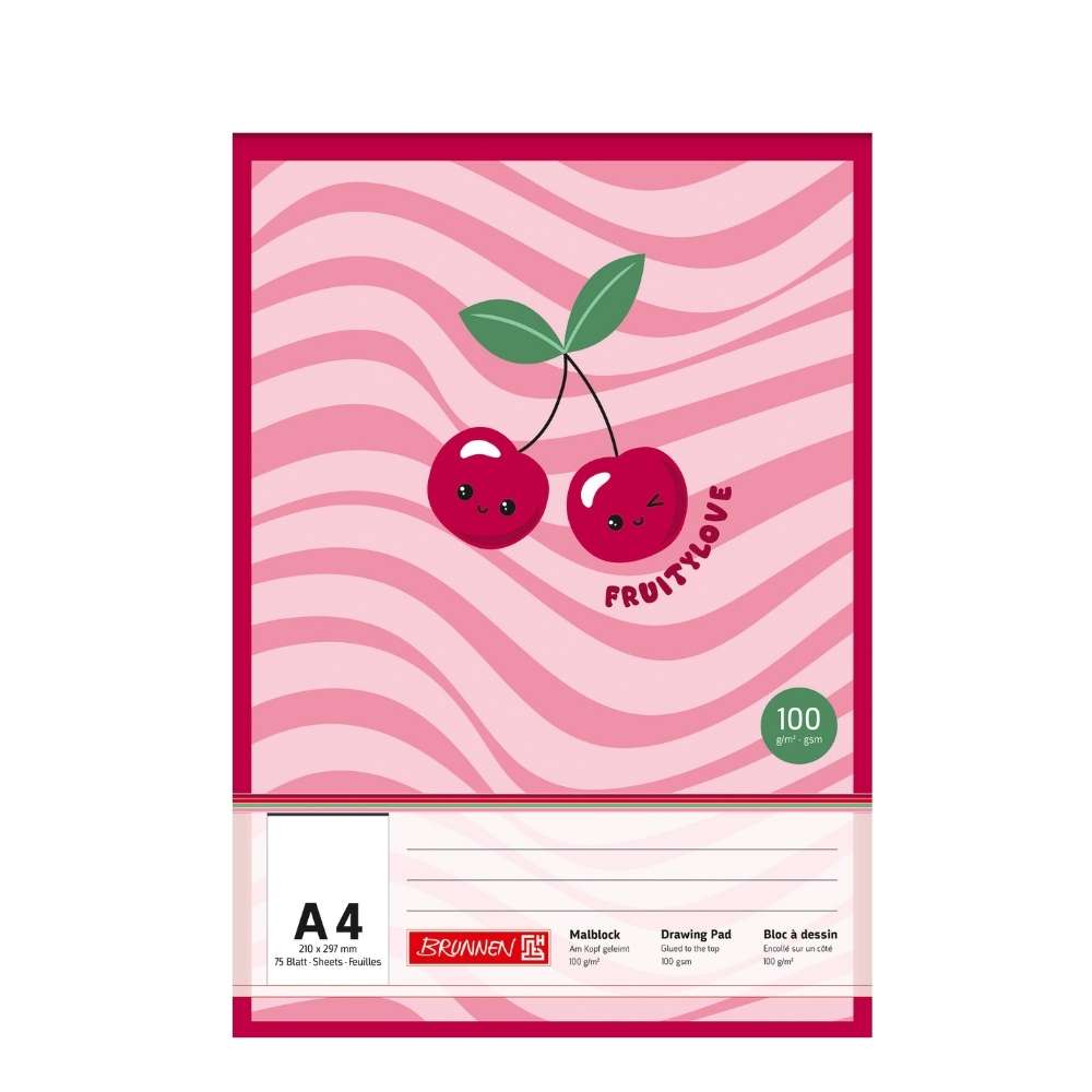 Malblock A4, Fruity Love, Brunnen