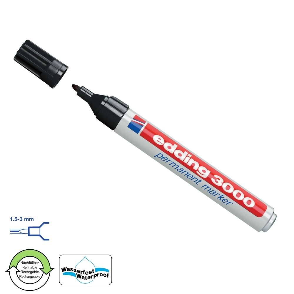 edding 3000, Permanent Marker blau