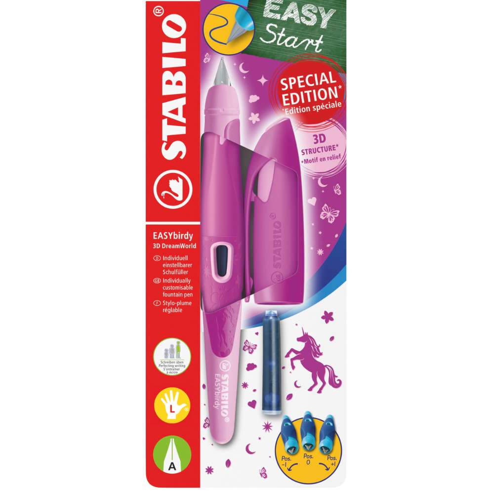 Stabilo EASYbirdy, Linkshänder, 3D Dreamworld, Einhorn
