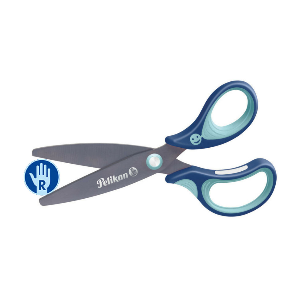 Kinderschere griffix rund, blau
