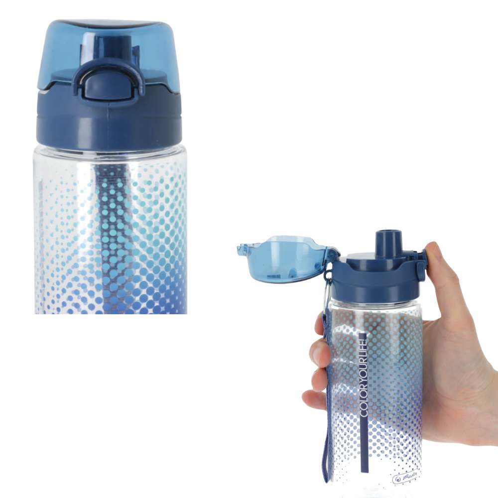 Trinkflasche Kinder blau, 500 ml, Herlitz