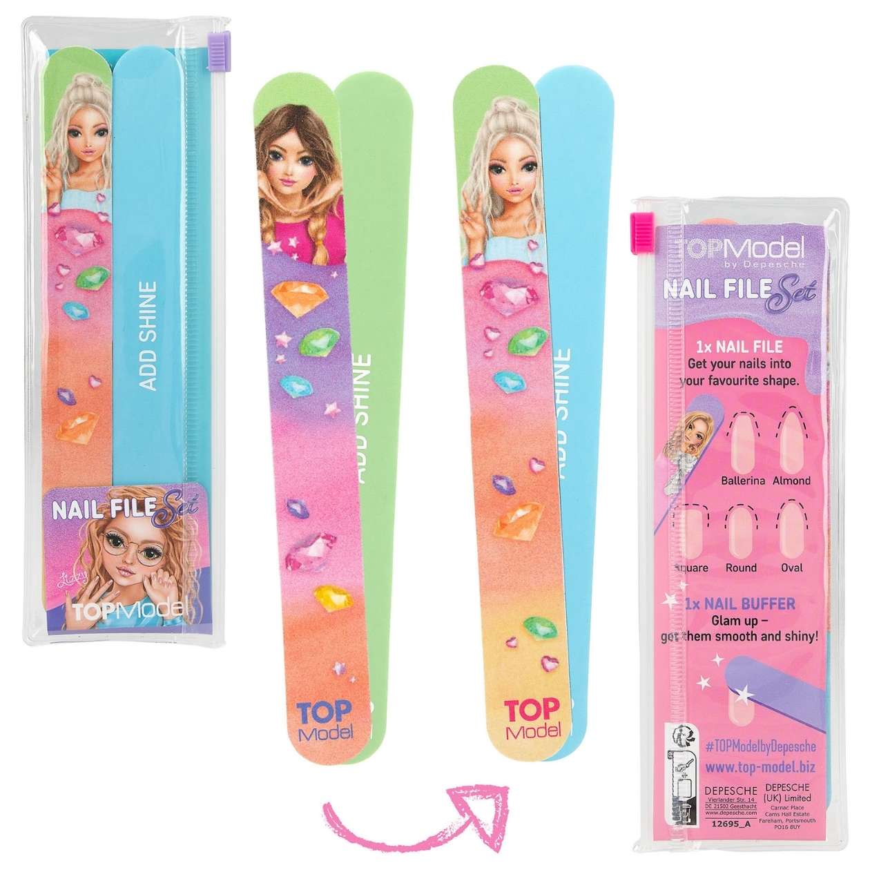 TOPModel Nagelfeilen-Set, sortiert