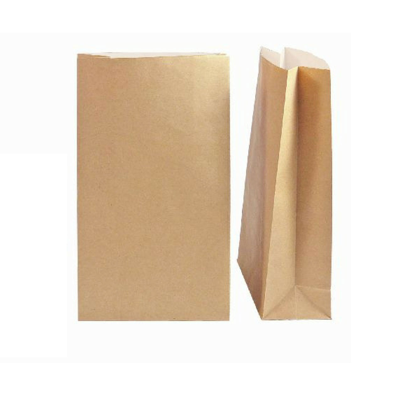 3er Set Kraftpapiertüte 26 x 16 x 8 cm, weiß gefüttert