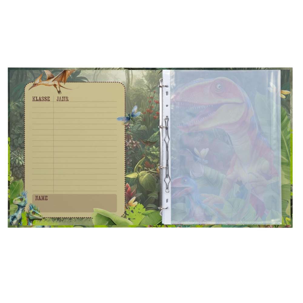 Zeugnisringbuch Dino World, Herma