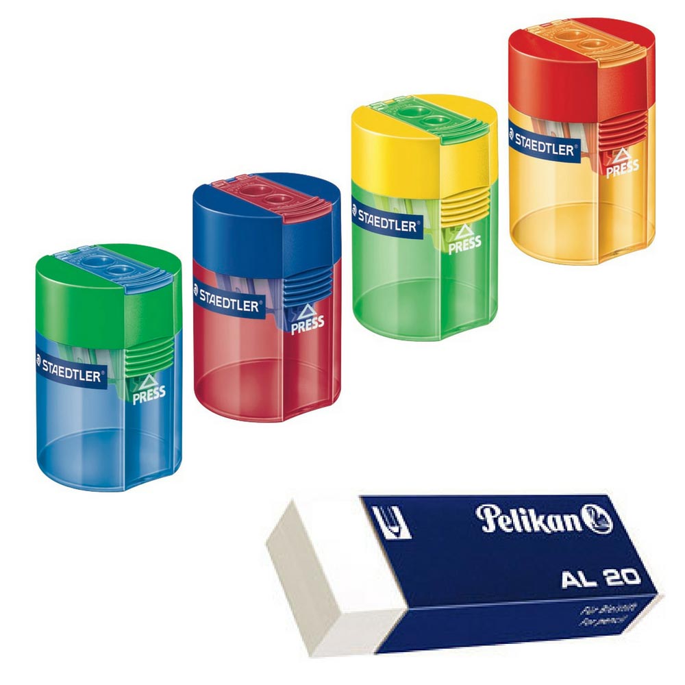 Schreibset Einschulung XL: Schreiblernstifte, dicke Buntstifte und mehr