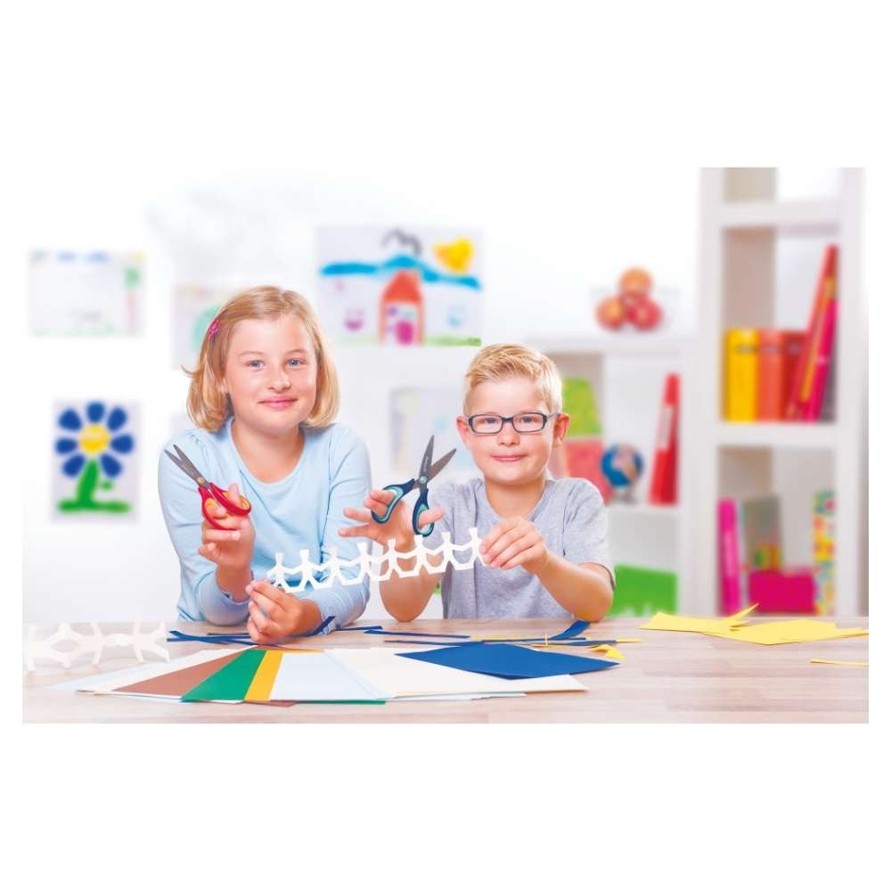 Kinderschere griffix rund, verschiedene Farben