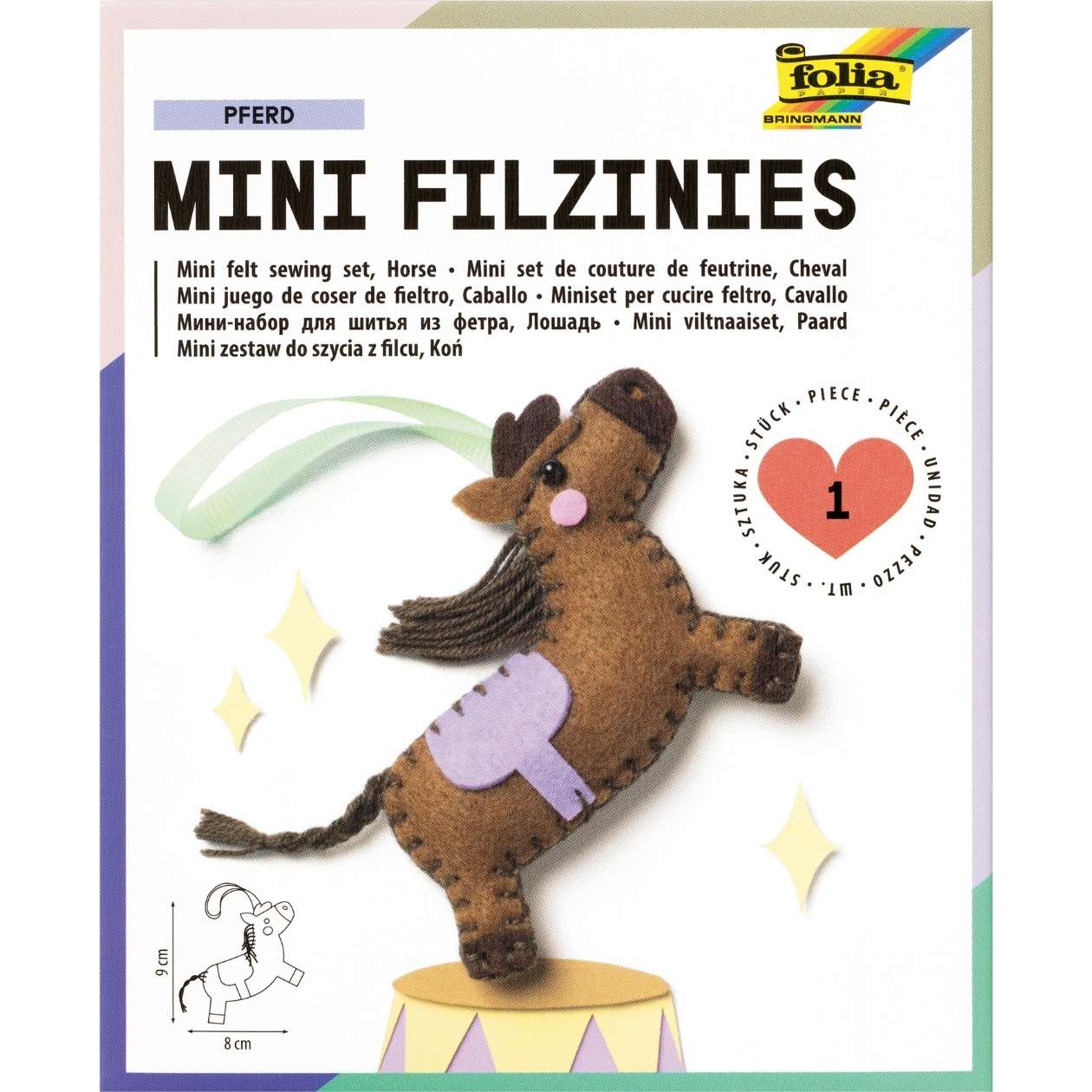 Mini Filzinies, Pferd
